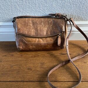 Fry DB129 Melissa Fold-over Leather Crossbody